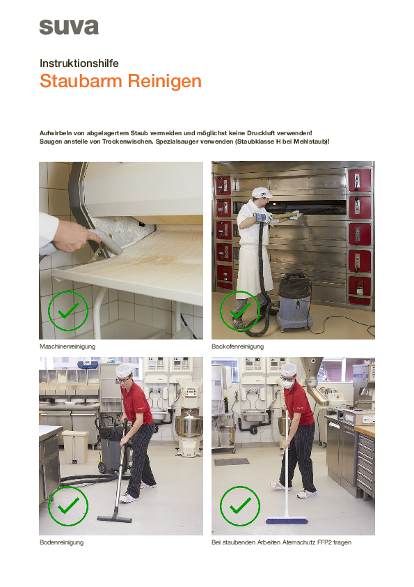 Staubarmes Reinigen