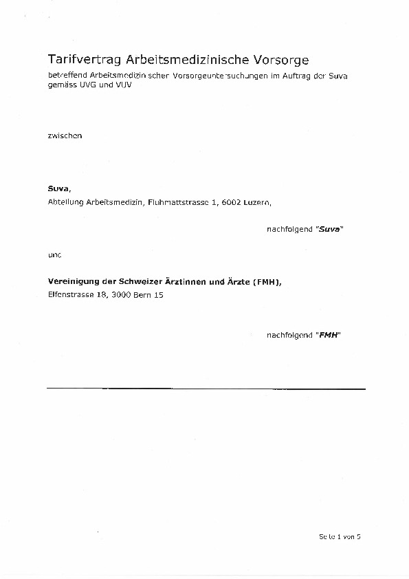 Tarifvertrag Arbeitsmedizin: Leistungen & Vergütungen