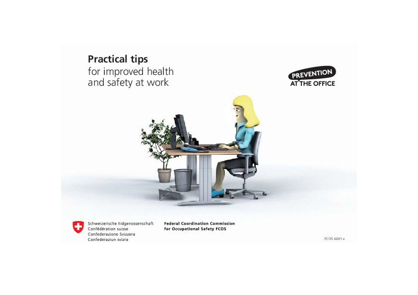 Ergonomics in the workplace - Practical tips for improved health and safety at work (FCOS)