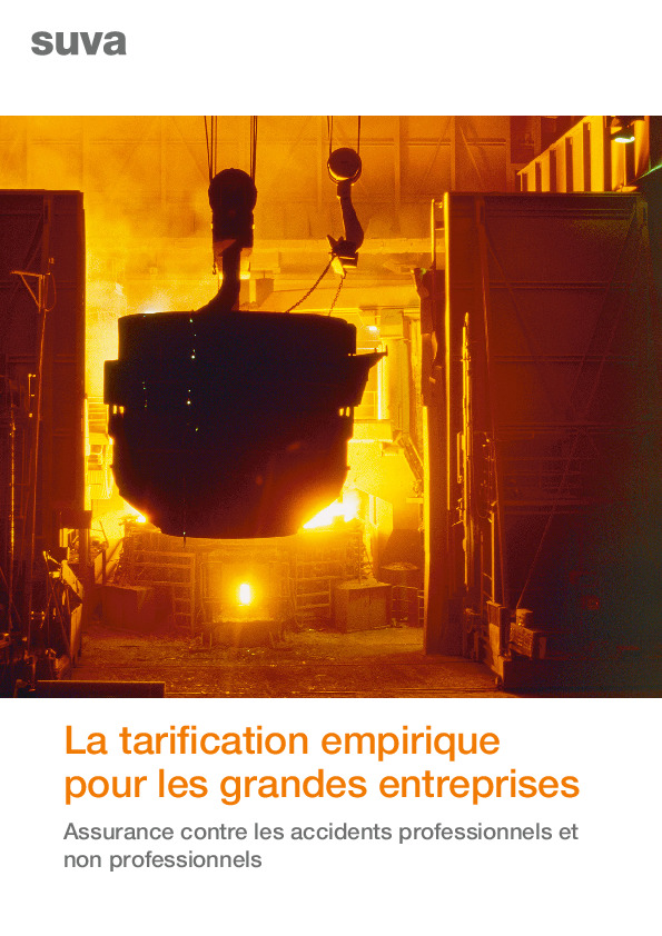 La tarification empirique pour les grandes entreprises. Assurance contre les accidents professionnels et non professionnels