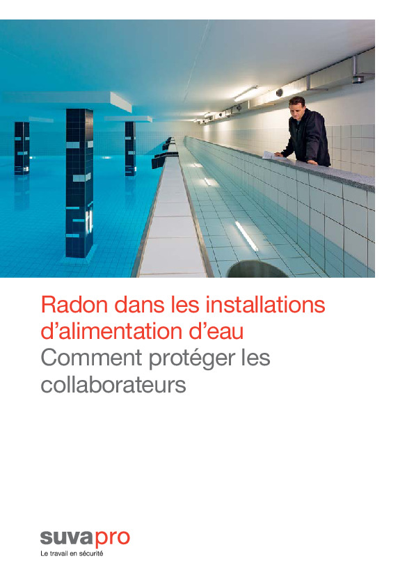 Radon: protection dans les installations d’alimentation en eau
