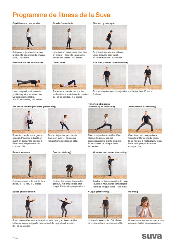 Affiche: Rester mobile avec les étirements