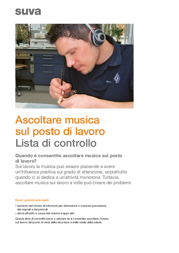 Lista di controllo: musica sul lavoro sì o no?