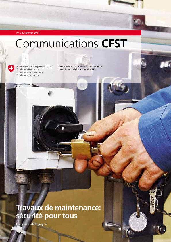 Communications CFST N° 71/2011