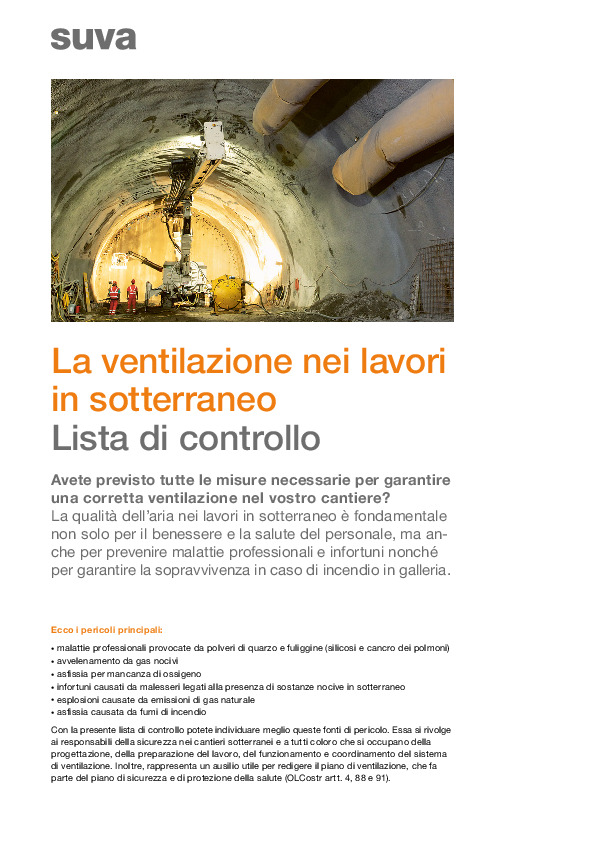 Aria buona oppure no? Check: ventil. in cantieri sott.
