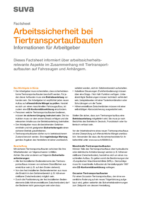 Tiertransport: Aufbauten auf Fahrzeuge und Anhänger