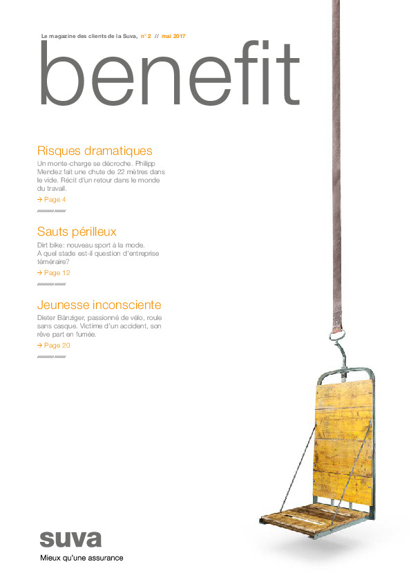 Benefit. Le magazine des clients de la Suva n° 2/mai 2017