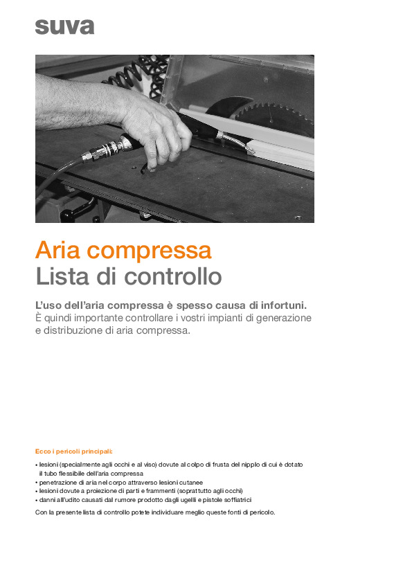 Aria compressa (lista di controllo)
