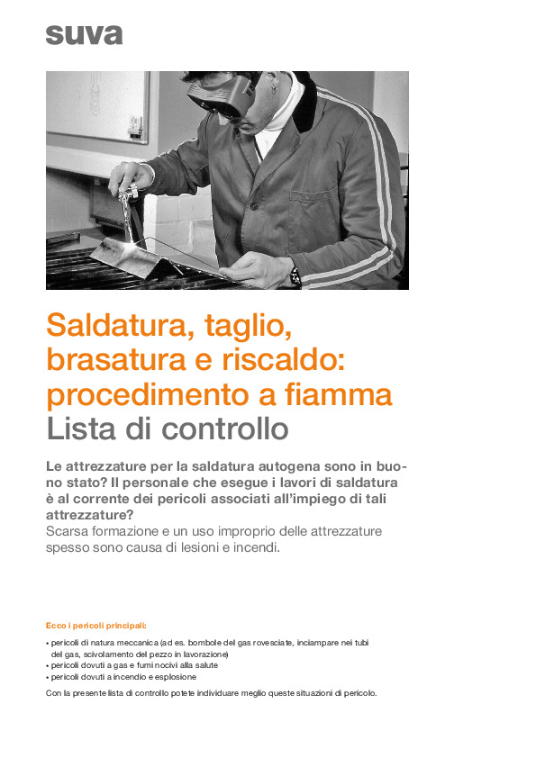 Saldare, tagliare e brasare senza infortuni