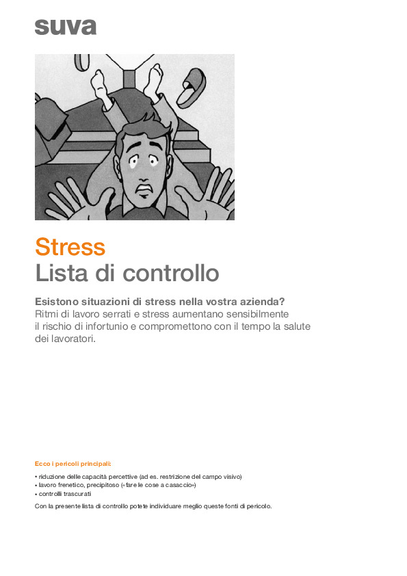 Lista di controllo stress in azienda