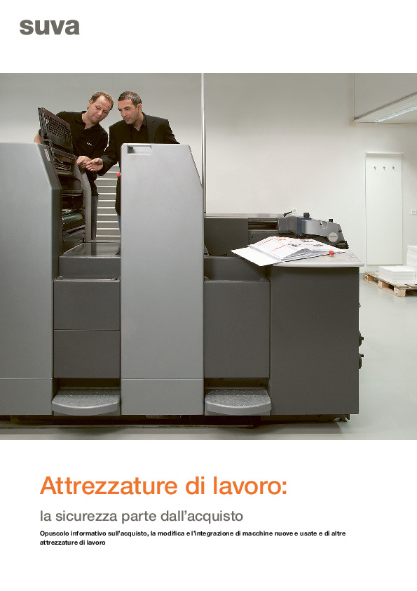 Sicurezza delle attrezzature di lavoro nuove e usate