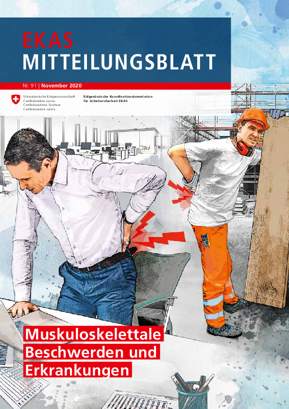 EKAS-Mitteilungsblatt Nr 91: Muskuloskelettale Beschwerden und Erkrankungen