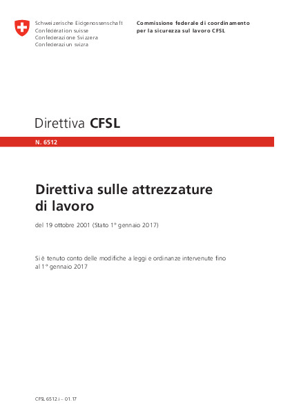 Attrezzature di lavoro (CFSL)