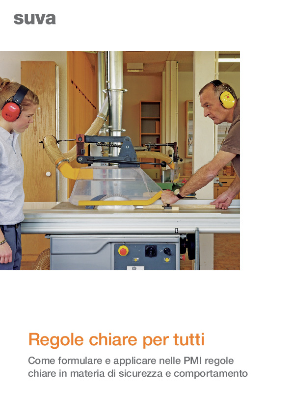 Regole per più sicurezza sul lavoro – opuscolo