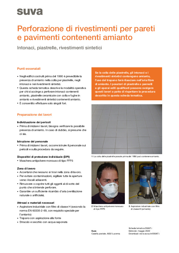 È possibile perforare l'amianto senza correre rischi?