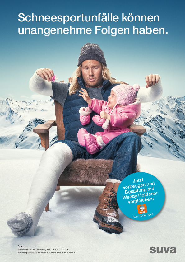 Informationsplakat: Schneesportunfälle vermeiden