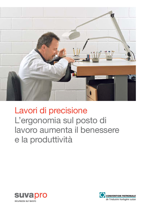 Opuscolo: Ergonomia nell'industria orologiera