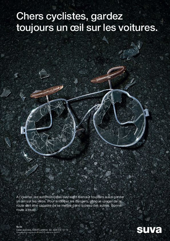 Cyclistes: ne jamais quitter les voitures des yeux