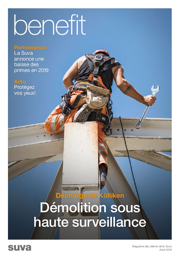 Benefit. Le magazine des clients de la Suva n°3/août 2018