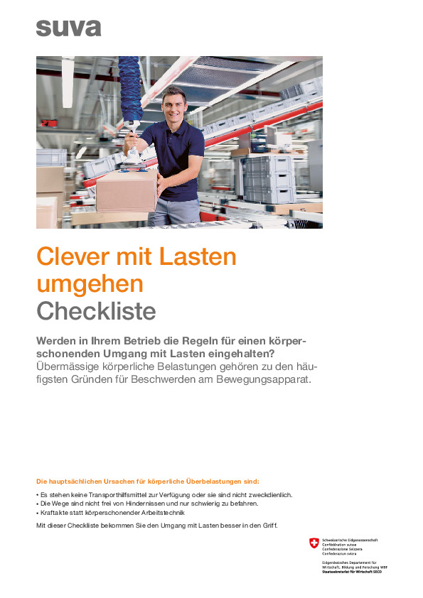Checkliste: Clever mit Lasten umgehen