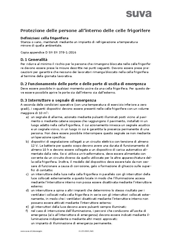 Celle frigorifere: come uscirne sempre salvi