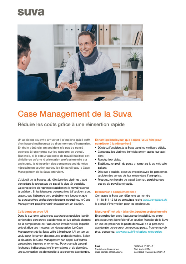 Le Case Management soutient votre réinsertion