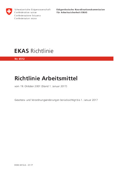 Arbeitsmittel (EKAS)