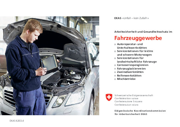 «Unfall - kein Zufall!» Arbeitssicherheit und Gesundheitsschutz im Fahrzeuggewerbe (EKAS)
