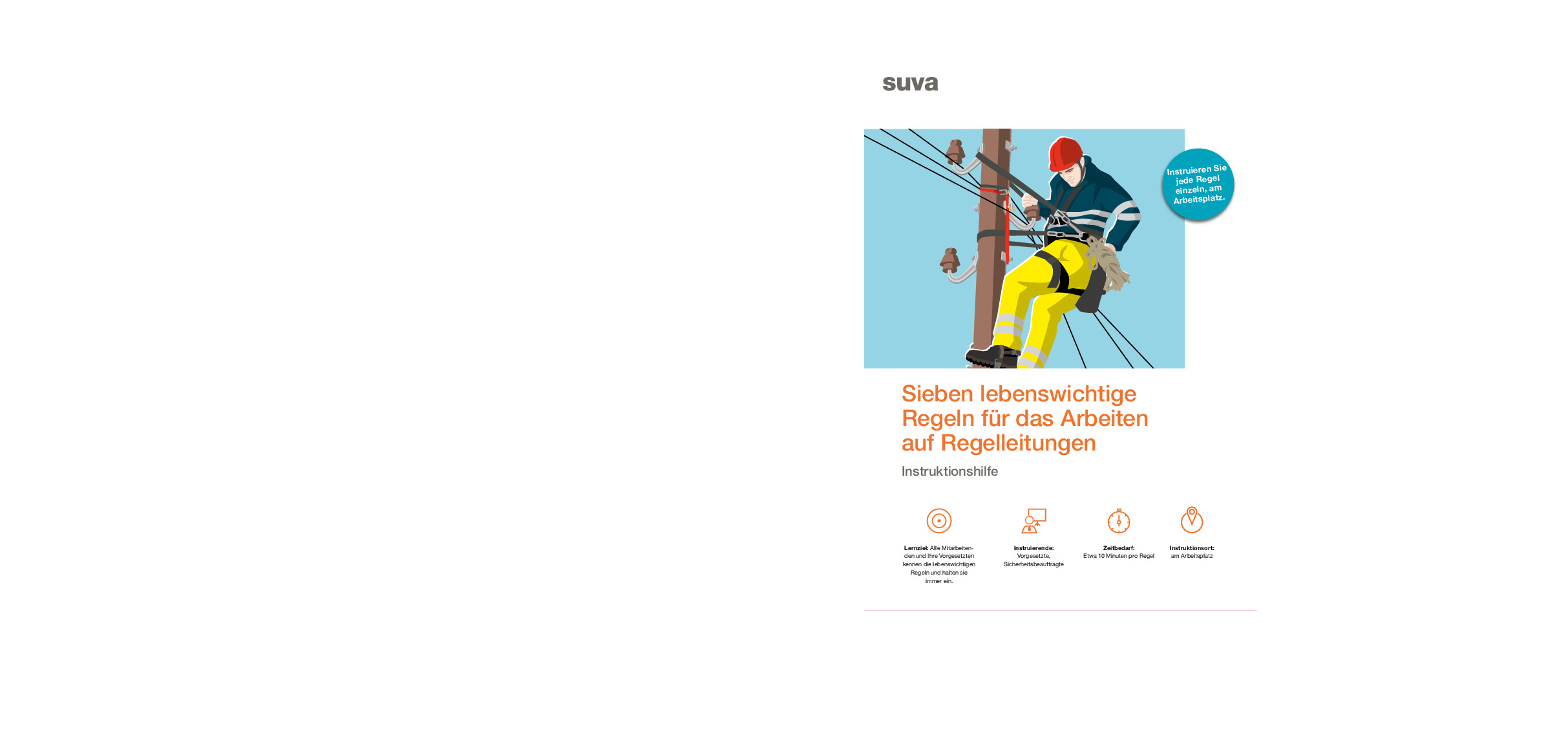 Instruktionshilfe lebenswichtige Regeln: Regelleitungen
