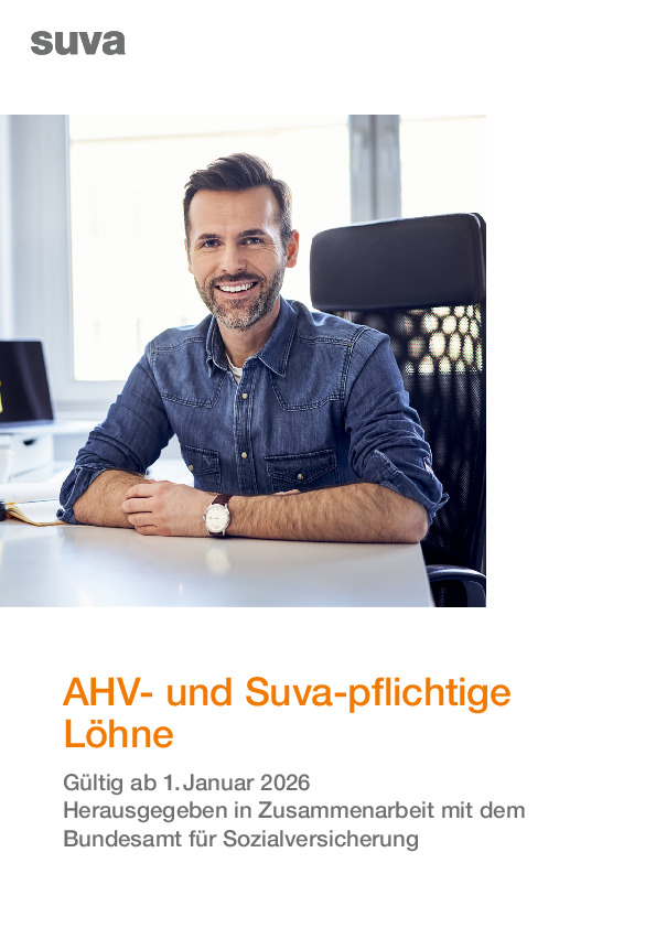 Factsheet «AHV- und Suva-pflichtige Löhne»