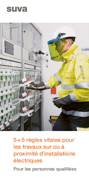 5 + 5 règles pour les travaux sur ou à proximité d’installations électriques