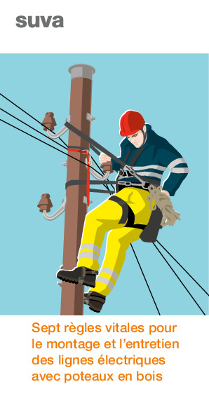 Dépliant RV: Lignes électriques avec poteaux en bois
