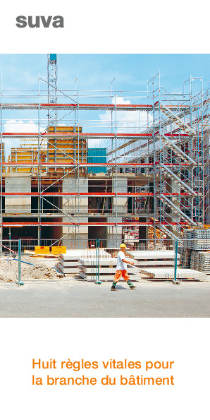 Dépliant: règles vitales pour la branche du bâtiment