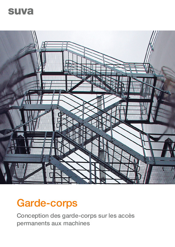 Garde-corps sur les accès permanents aux machines
