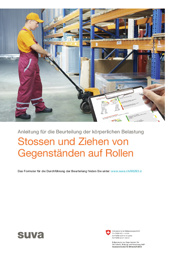 Kraftaufwand beim Stossen und Ziehen von Gegenständen