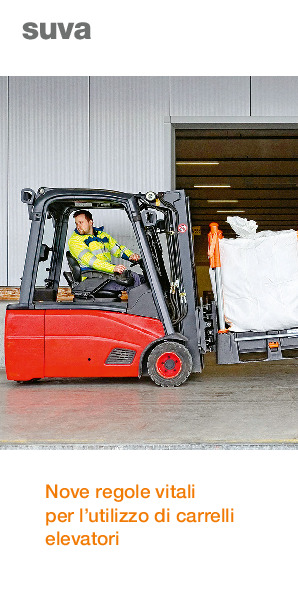Prospetto regole vitali: utilizzo di carrelli elevatori