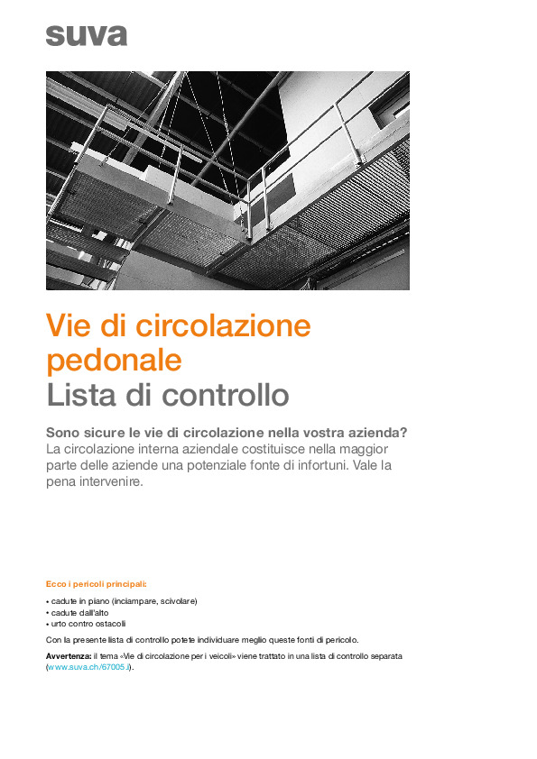Quanto è sicura la circolazione pedonale in azienda?