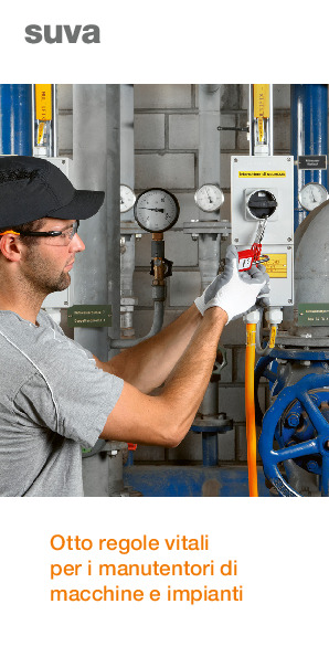 Prospetto «Otto regole per manutentori di macchine»