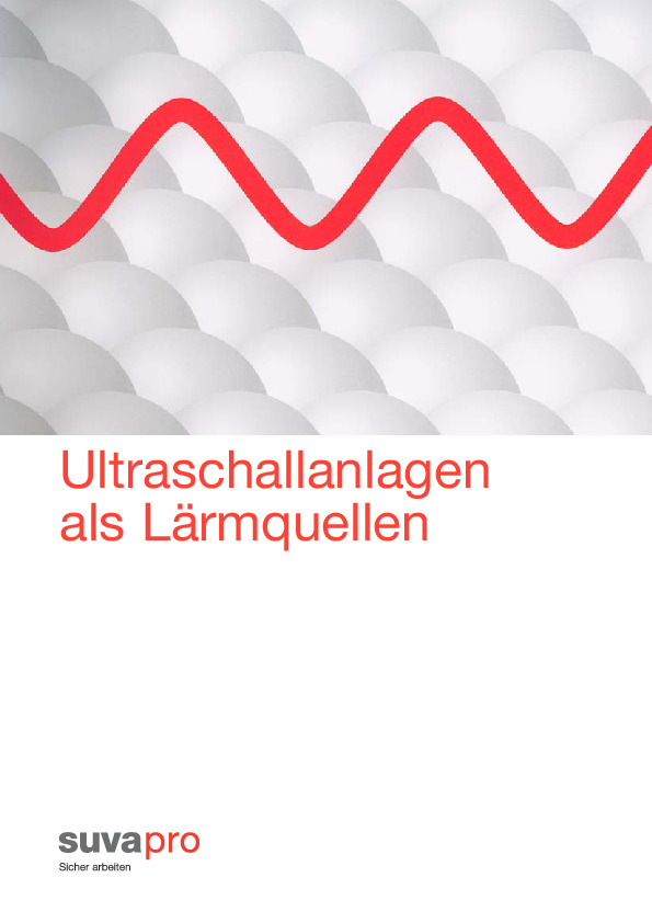 Broschüre: Ultraschallanlagen als Lärmquellen