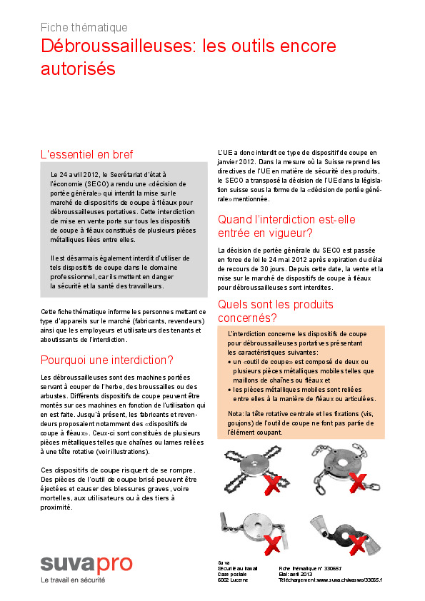 Débroussailleuses: Quels outils sont encore autorisés?