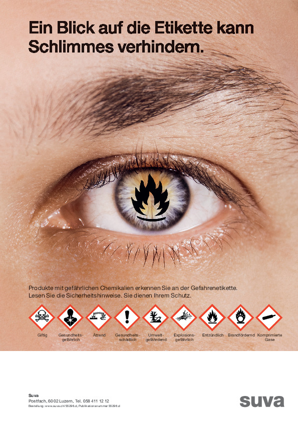 Gefährliche Chemikalien: Gefahrenpiktogramm beachten