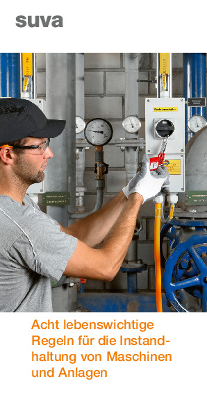 Prospekt «Acht Regeln Instandhaltung von Maschinen»