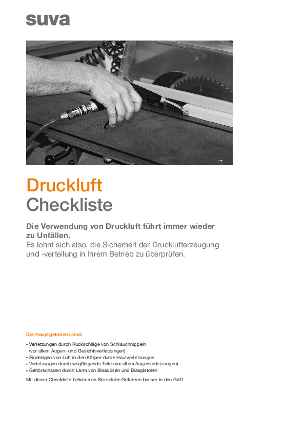 Druckluft (Checkliste)