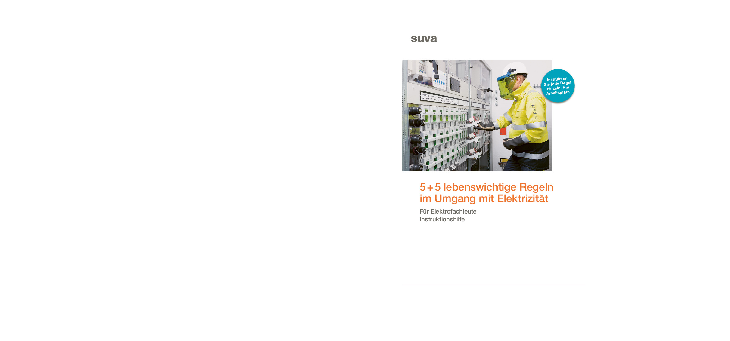 5 + 5 Regeln für den Umgang mit Elektrizität