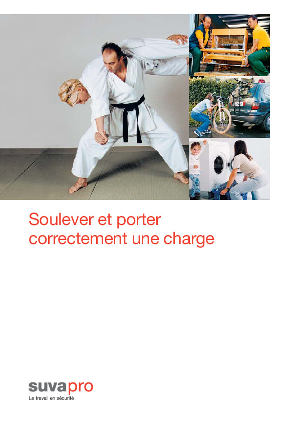 Feuillet d’information avec conseils pour soulever et porter correctement des charges