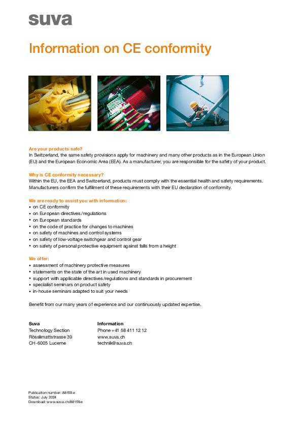 Fact sheet: Answers to questions on CE conformity