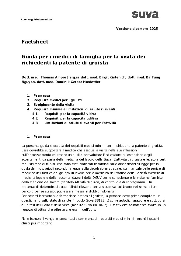 Richiesta della patente di gruista: guida per i medici