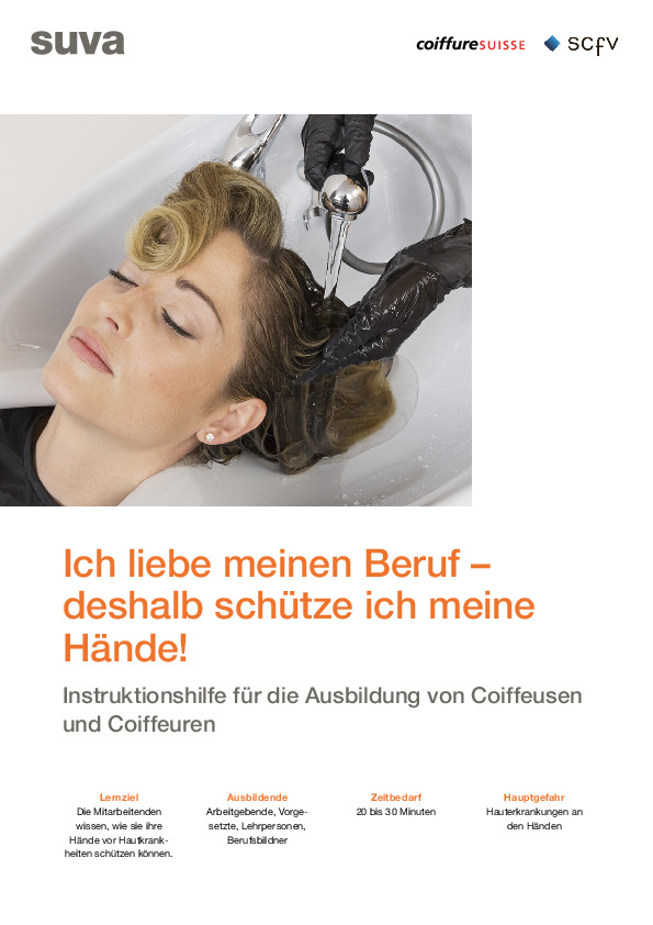 Broschüre Coiffeur Hände schützen