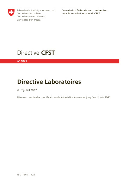 Directive CFST: sécurité dans les laboratoires de chimie