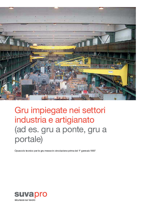 Sicurezza delle gru datate nei settori dell'industria e dell'artigianato